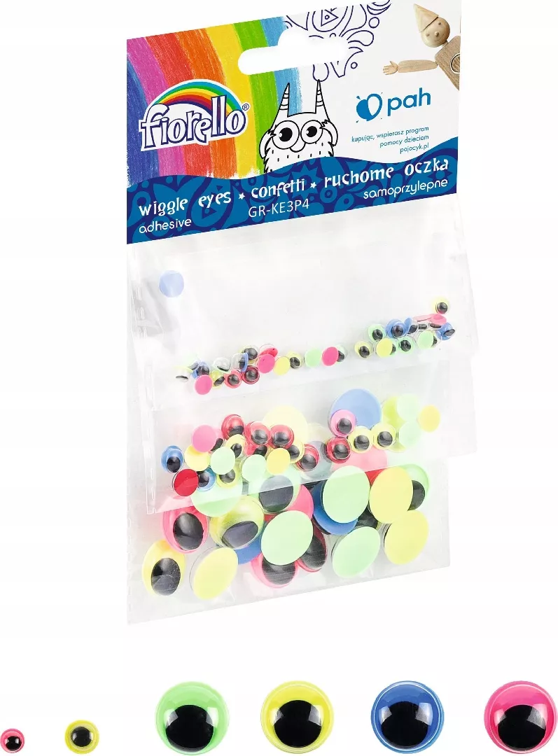 Fiorello Colored self-adhesive eyelets 80 pcs