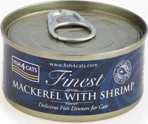 FISH4CATS Mackerel with shrimp - wet