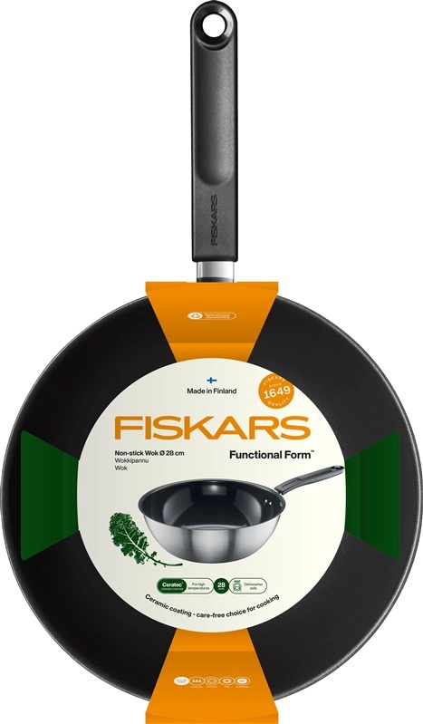 Fiskars FF keptuvė wok 28cm keramine