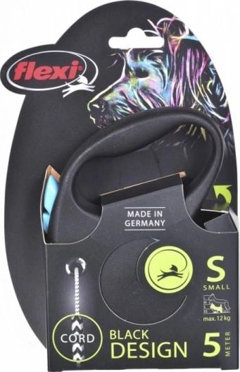 Flexi Automatic leash Black Design S