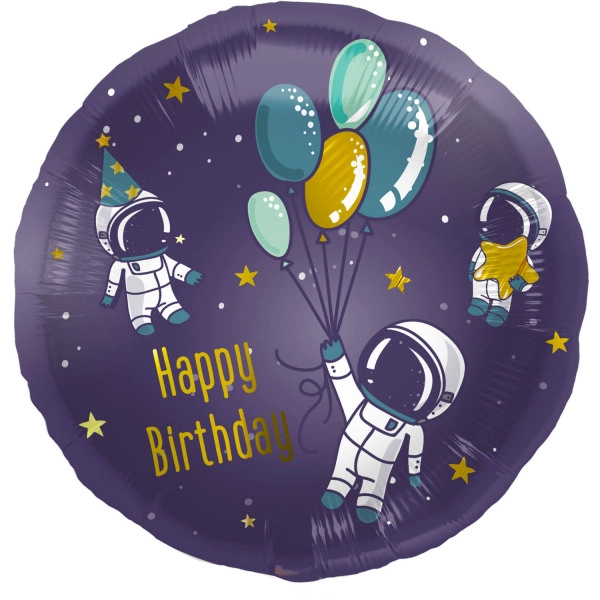 Folat Foil Balloon quot;Birthday Spacequot