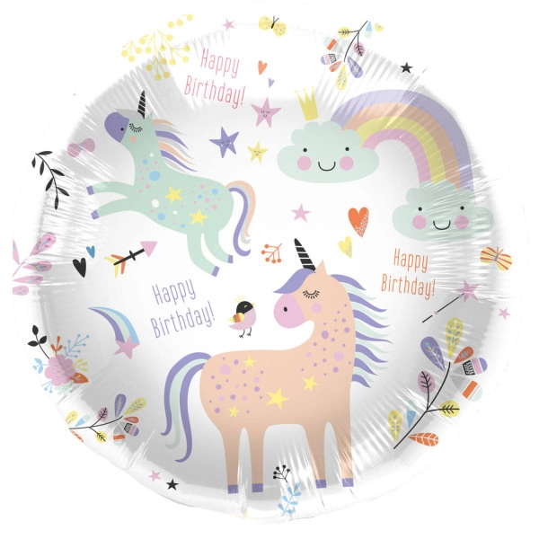 Folat Foil Balloon quot;Birthday Unicornquot