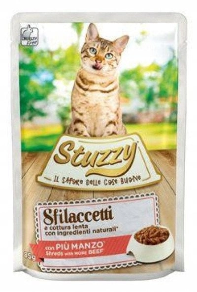 Sfilaccetti  wet food  for cats  beef