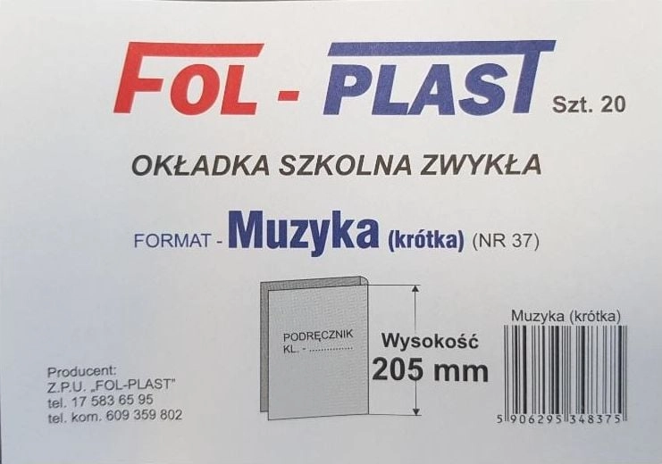 Folplast Travel cover for music short