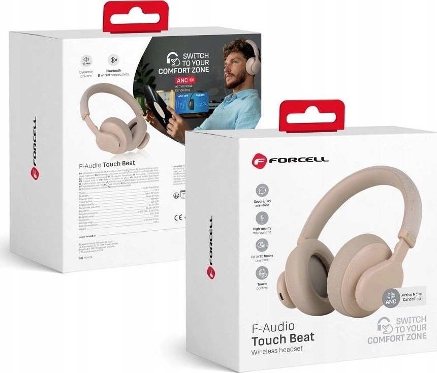 ForCell Touch Beat headphones  beige 13267650