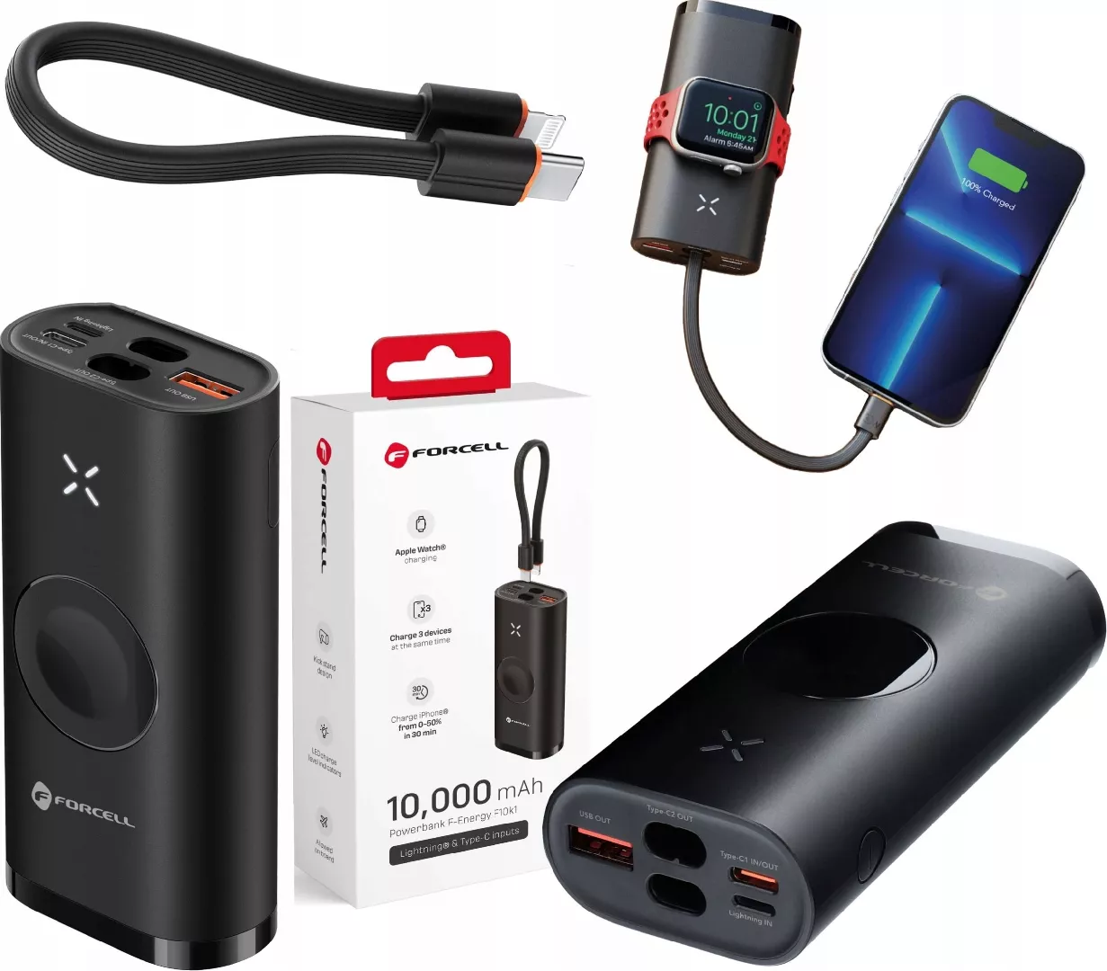 FORCELL F-ENERGY F10K4 powerbank compatible with