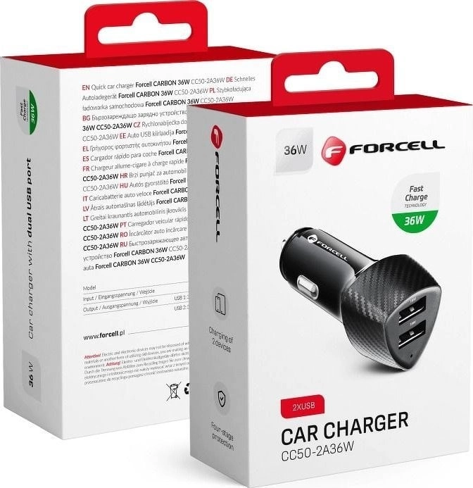 FORCELL F-ENERGY Carbon CC50-2A Car charger