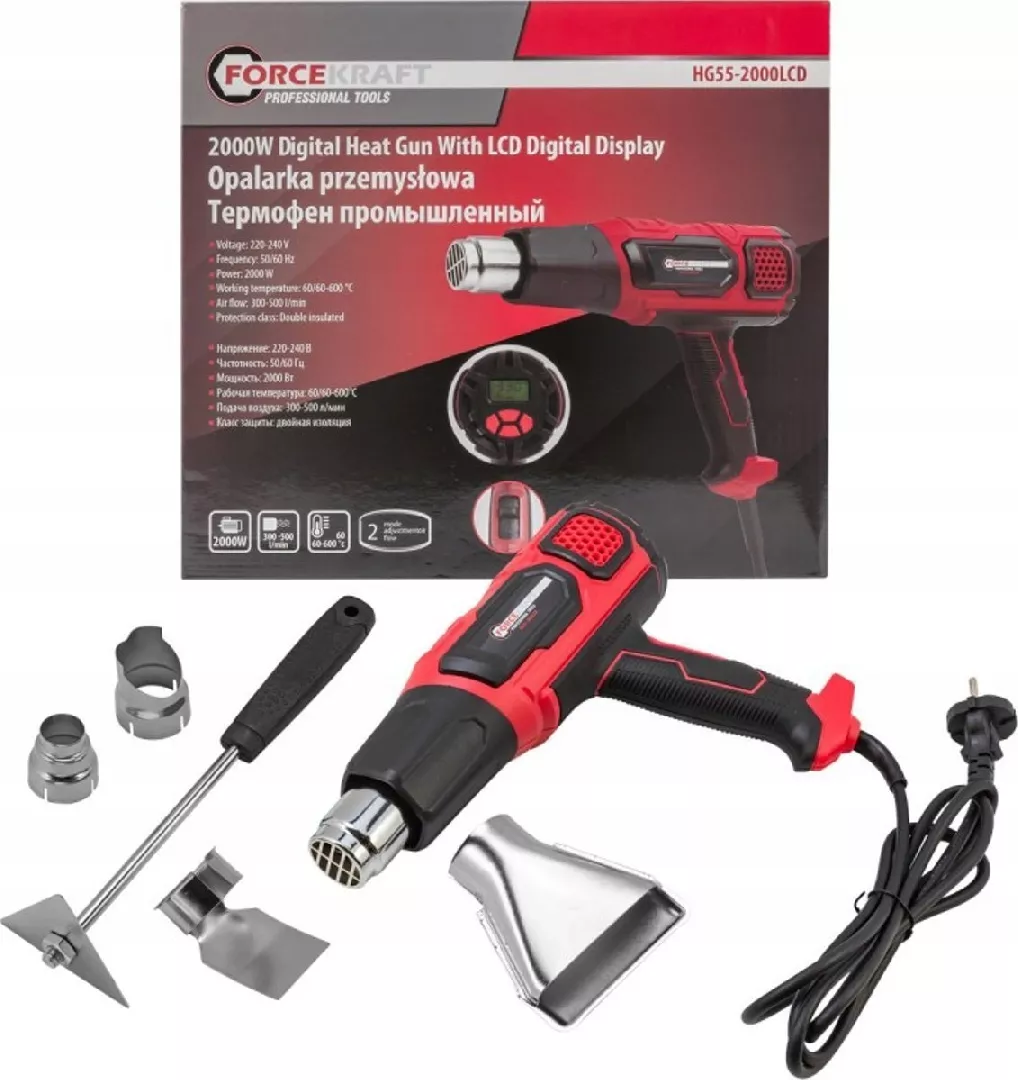 Forcekraft Electric heat gun with nozzles