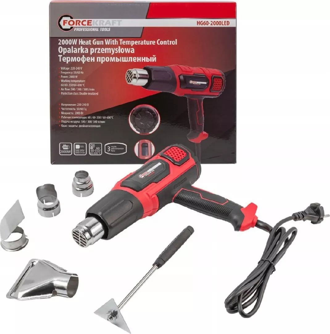 Forcekraft Electric heat gun with nozzles