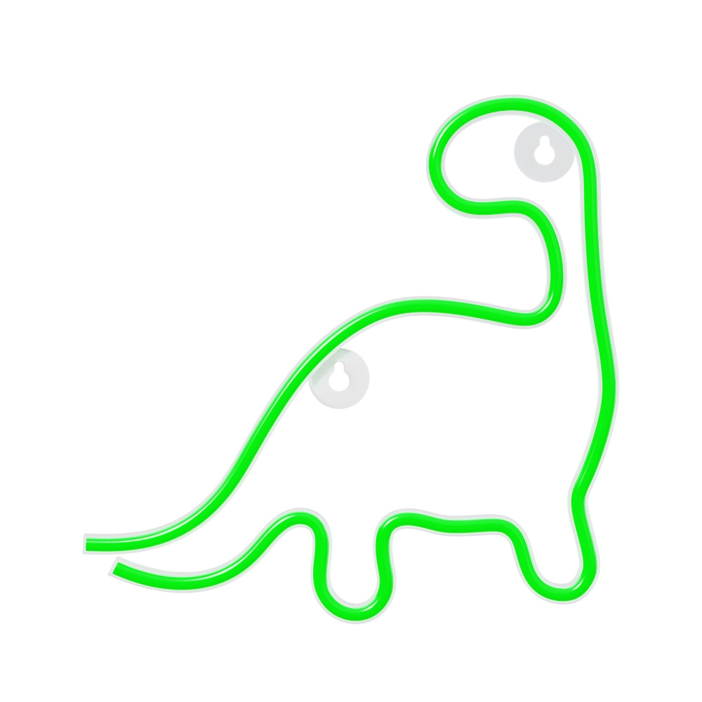 LED neon sign DINOSAUR green NNE01