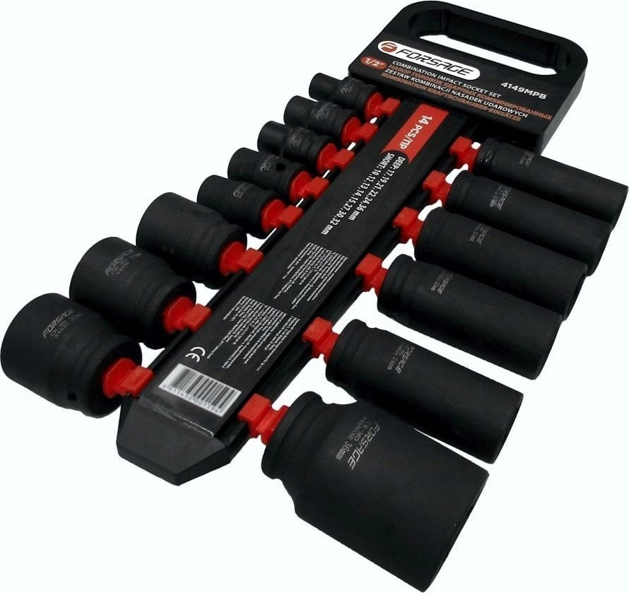 Forsage Combi impact socket set 14