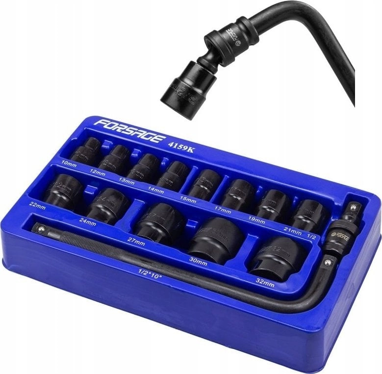 Forsage Set of impact sockets 1/2``