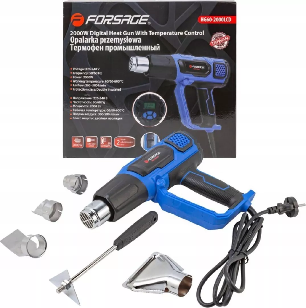 Forsage Electric heat gun with nozzles