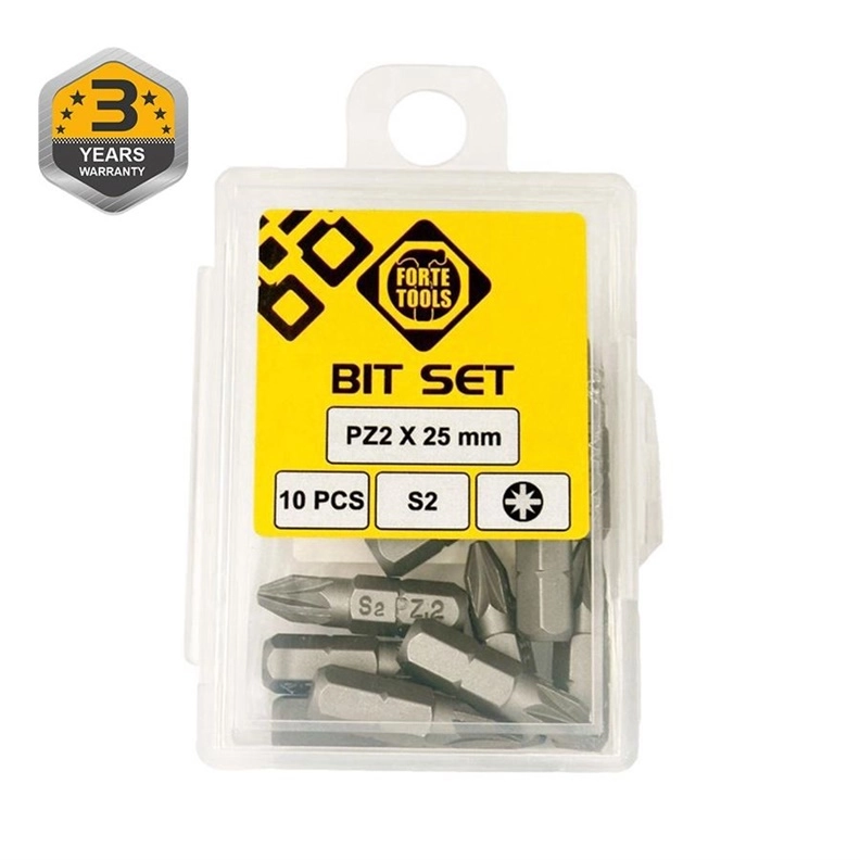 SCREWDRIVER BIT PZ2X25MM 10PCS 14966589 BT10-25PZ2