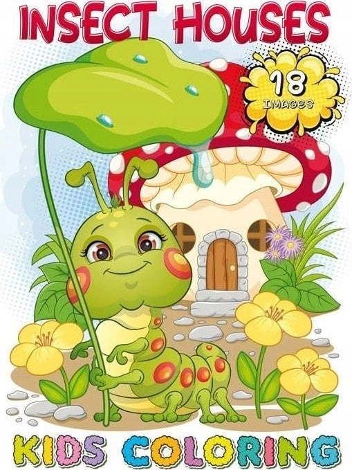 Coloring book A4 18 pictures Insect
