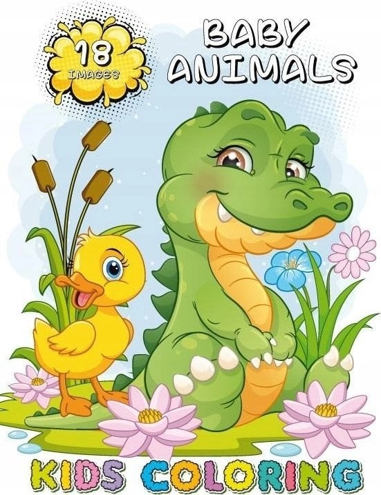 Coloring book A4 18 pictures Little