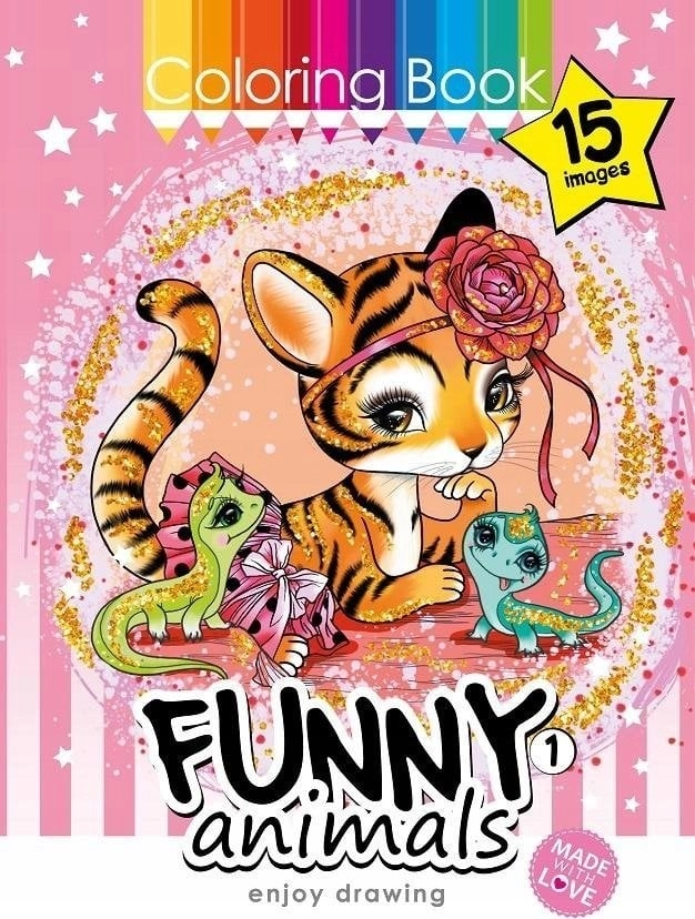 Coloring book A4 15 pictures Funny
