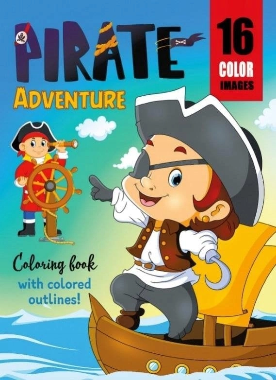 Coloring book A4 16 pictures Pirate