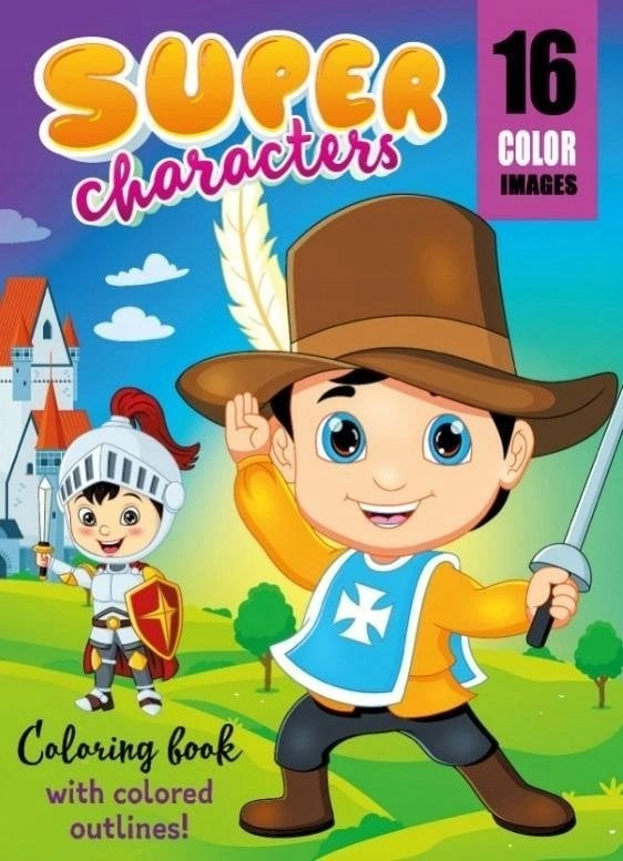 Coloring book A4 16 pictures Warriors