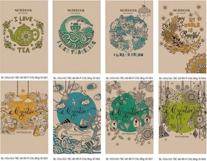 Decorative notebook 105x165/80K smooth TW FRESH