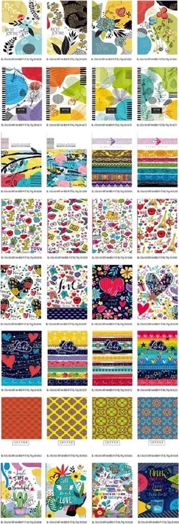 Decorative notebook 105x165/64K grid FRESH 328178
