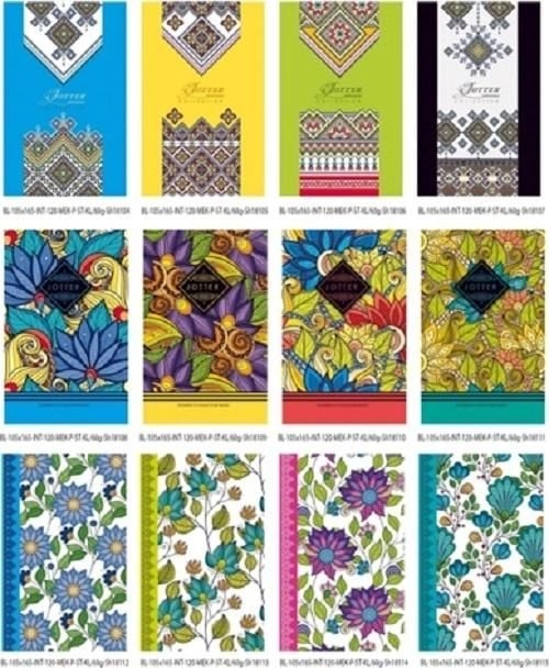Fresh Decorative notebook 105x165/120K grid 328369