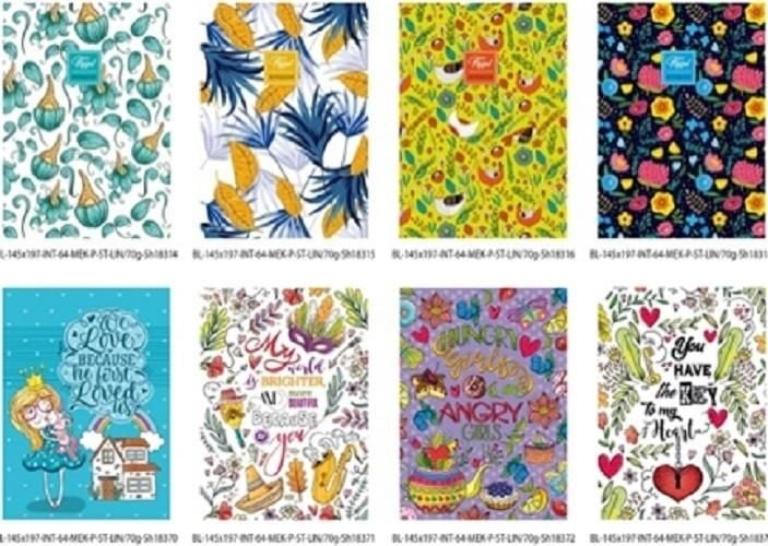Decorative notebook 145x197/64K FRESH line 328452