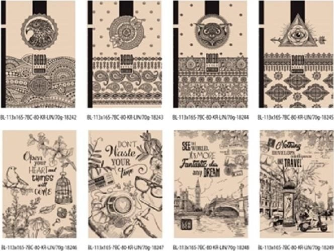 Decorative notebook 113x165/80K FRESH line 328481