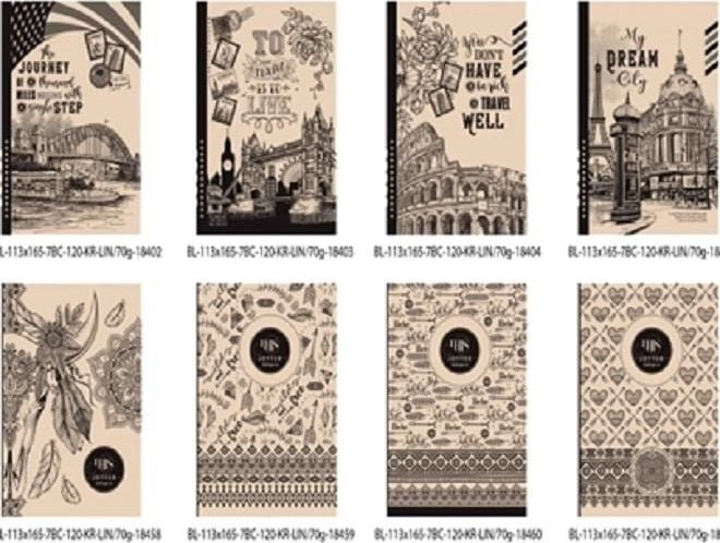 Decorative notebook 113x165/120K FRESH line 328490