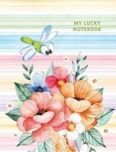 Decorative notebook 128x165/64K checkered Dragonfly 457470