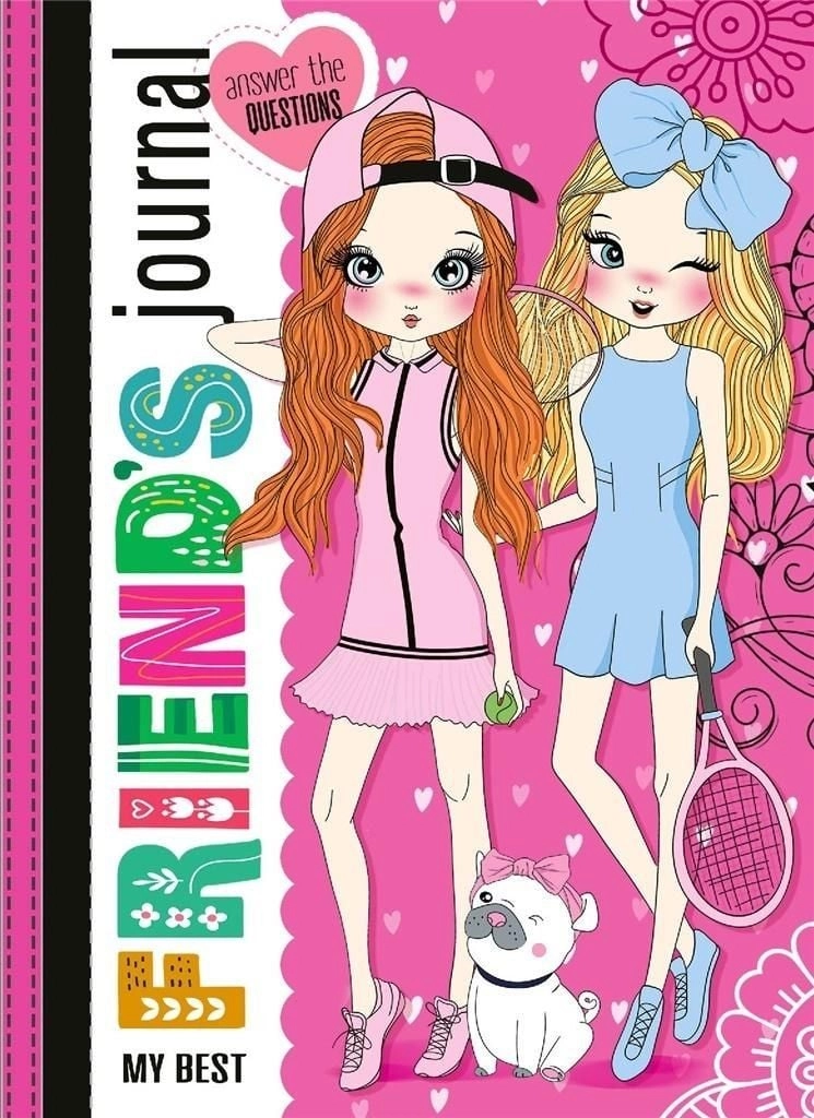 Friends` notebook 135x197/48K TW pink glitter
