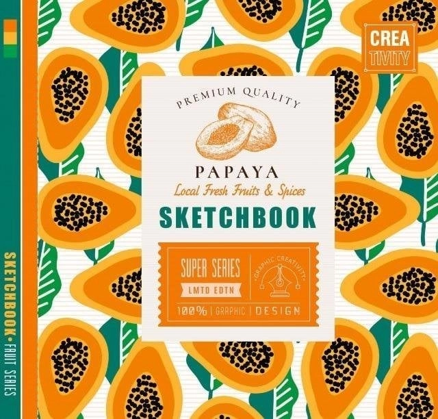 Sketchbook 200x200/36K 100g/m2 papaya FRESH 4823089221793