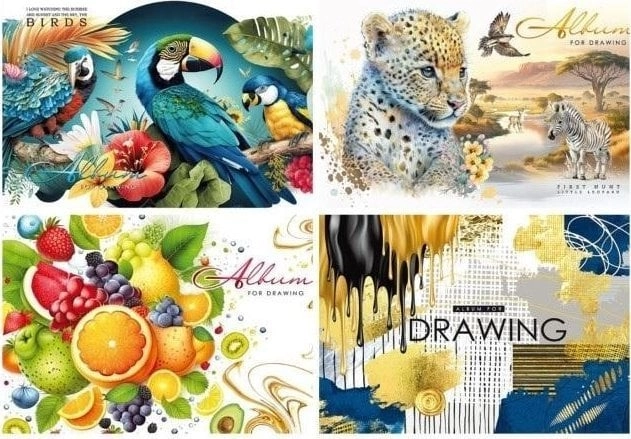 Drawing pad A4/30K 100g/m2 FRESH 4823089226408