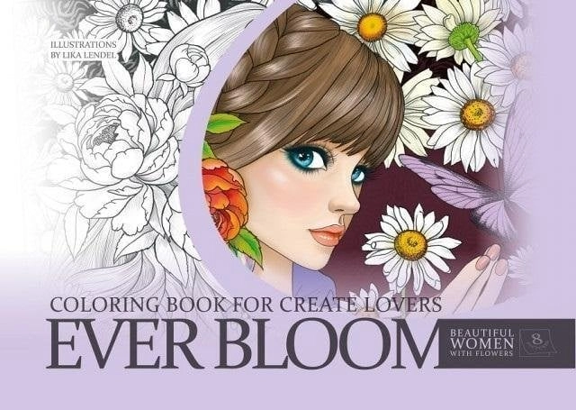 Creative coloring book A4 purple FRESH