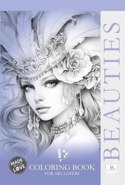 Creative coloring book A4 Beauties purple