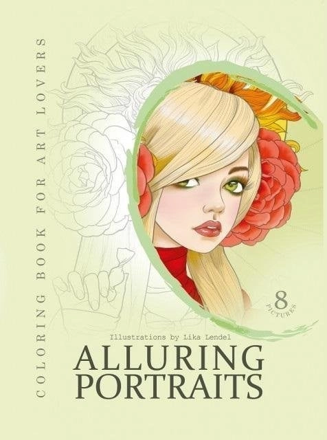 Creative coloring book A4 Portraits green