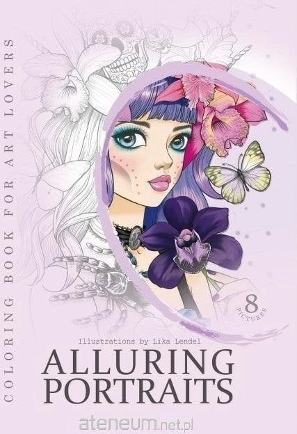 Creative coloring book A4 Portraits purple