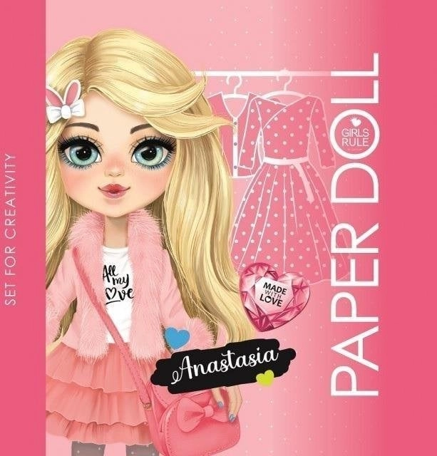Coloring book 140x140 Anastasia cut-out doll