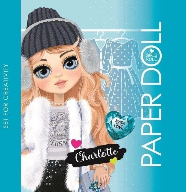 Coloring book 140x140 Charlotte cut-out doll