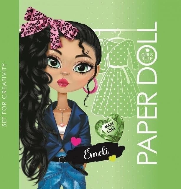 Coloring book 140x140 Emeli green cutting