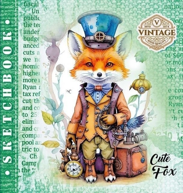 Sketchbook 200x200/36K 100g/m2 fox FRESH 4823089228716