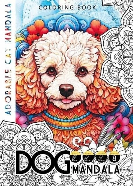 Coloring book A4 8 pictures Dog