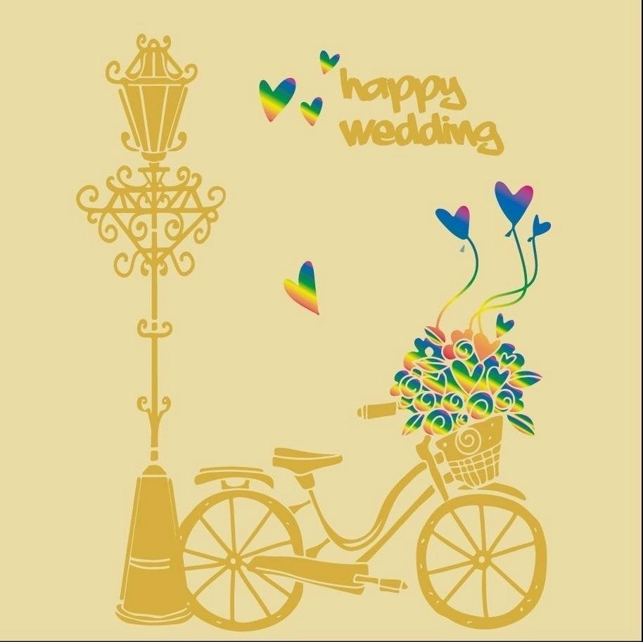 Square pass MN-19012434 Wedding bicycle 496338