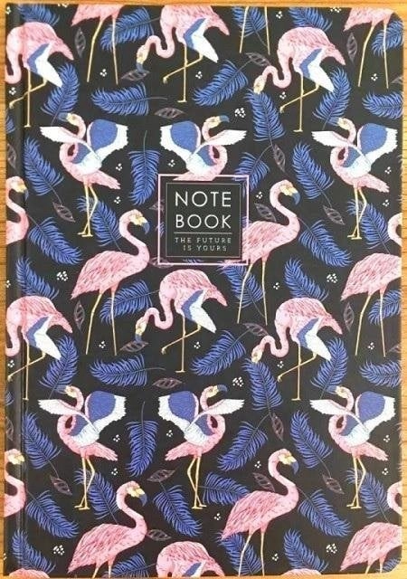 Decorative notebook A5/64K grid TW Flamingos
