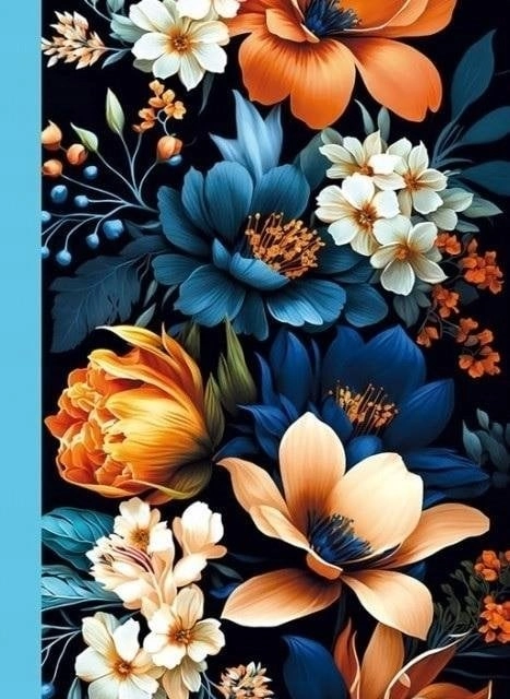 Decorative notebook 105x148/48K grid TW Flora
