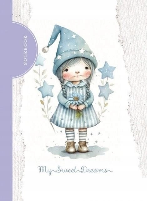 Decorative notebook 105x148/48K grid TW Fairy