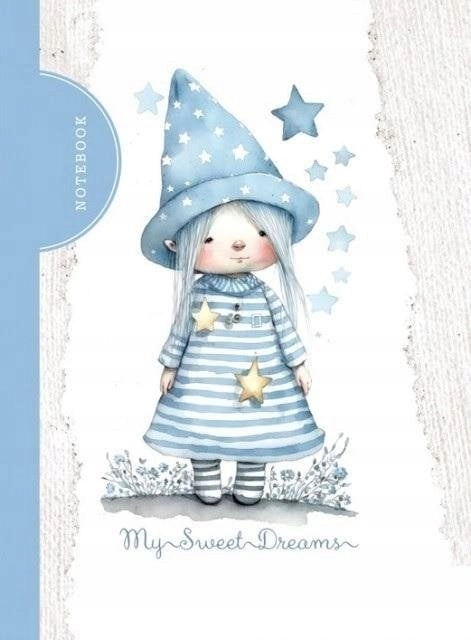 Decorative notebook 105x148/48K grid TW Fairy