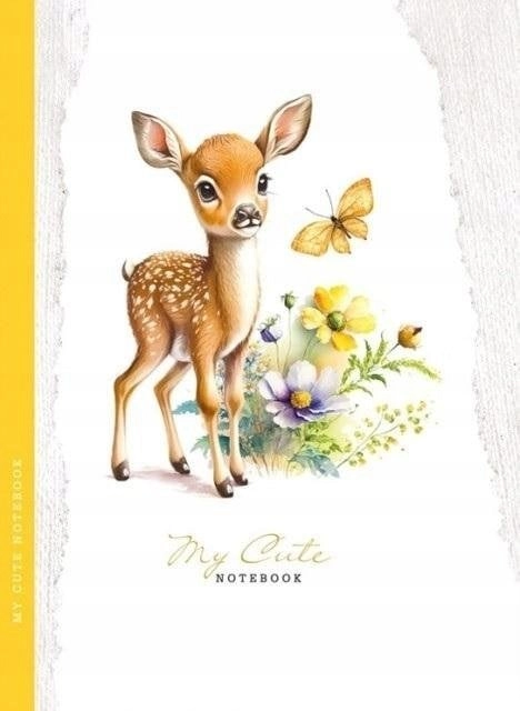 Decorative notebook 143x200/48K grid TW Yellow