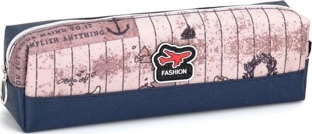 Small tube pencil case  Airplane  navy