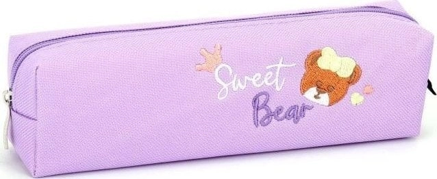 Small tube pencil case  Bear  purple